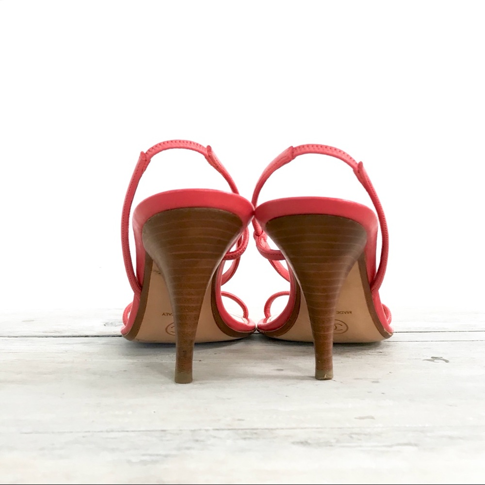 SOLD. CHANEL Ladybug 3.5” Heel Pink Leather Sandal - Picture 3 of 7